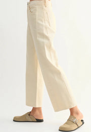 Cream Barrel Denim