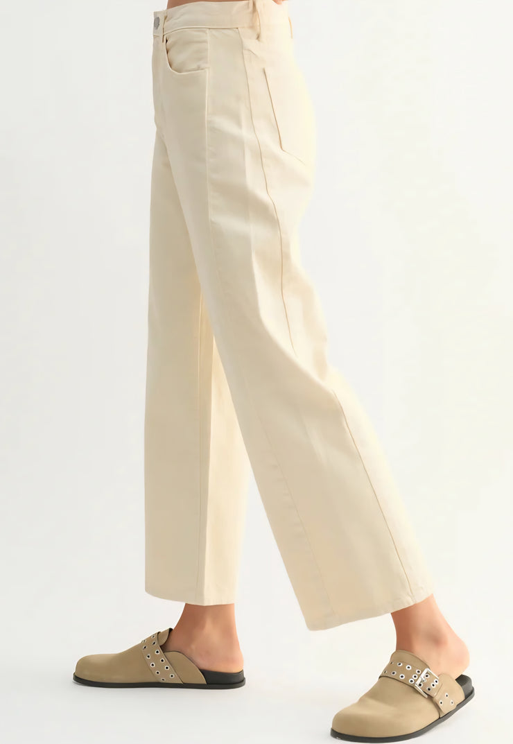 Cream Barrel Denim