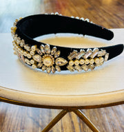 Black Embellished Sparkle Headband