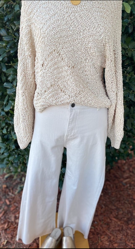 Cream Soft Knit Sweater