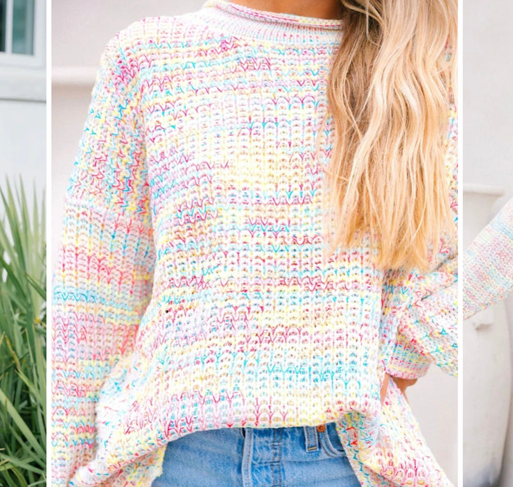 Cotton candy sweater