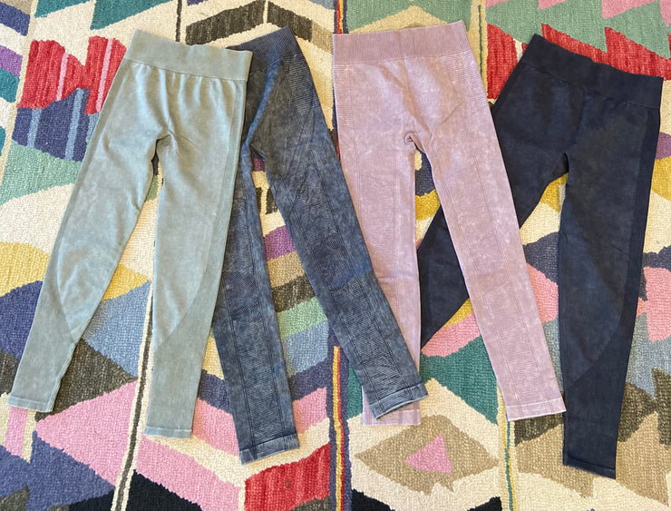 Mineral Washed Seam Leggings