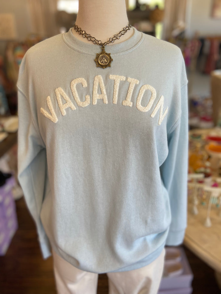 Vacation Sky Blue Sweatshirt