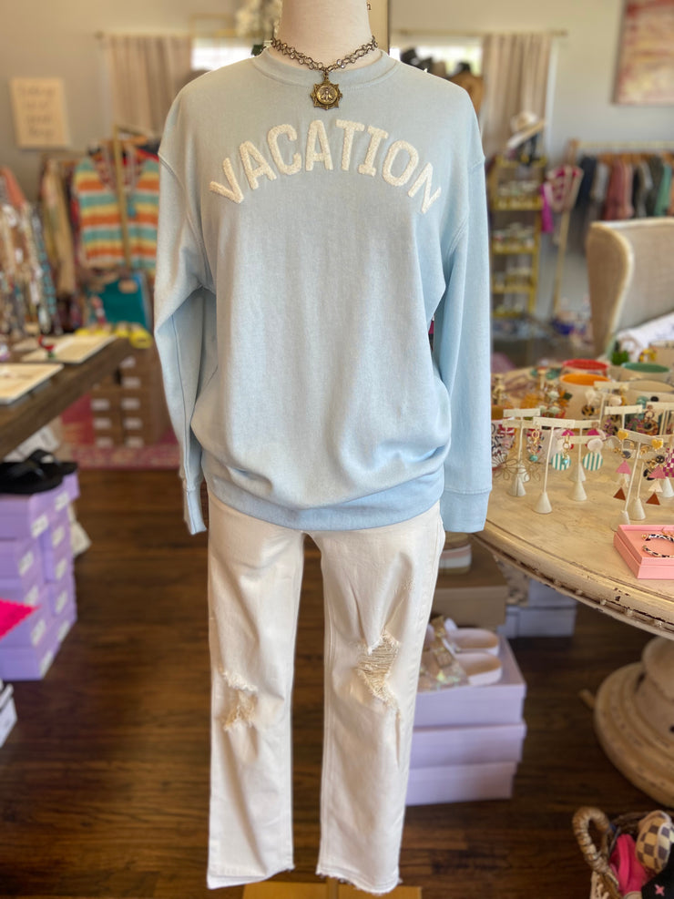 Vacation Sky Blue Sweatshirt