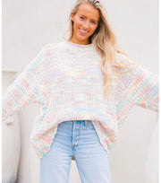 Cotton candy sweater
