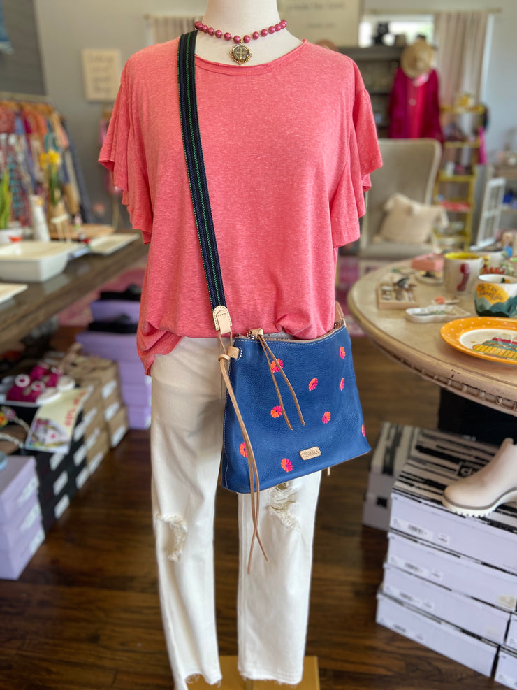 Coral Flowy Sleeve Top